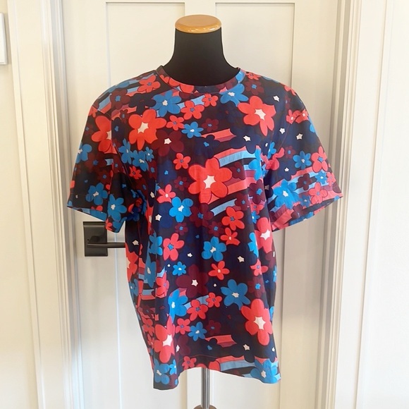 MARNI Floral Cotton Poplin Top - Picture 4 of 12